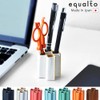 equalto Wavy Equal Wavy Leather Pen Stand [Green]