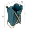 Foldable Bamboo Laundry Hamper With No Lid - Decor Essentials