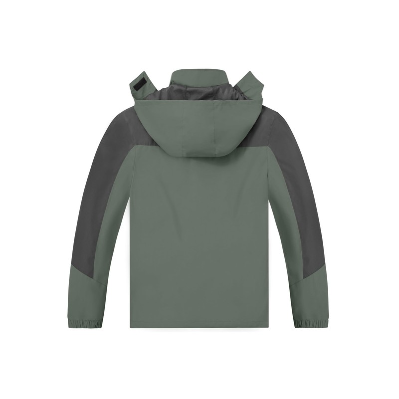 TEZO TEZO Mens Rain Jacket Waterproof with Hooded Hiking Coat