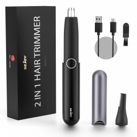 SEJOY 2025 Rechargeable Nose and Ear Hair Trimmer for Women Men – Painless Facial an
