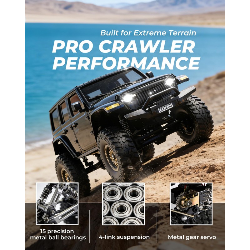 ARRIS RCX24 1/24 RC Rock Crawler 4WD Jeep Truck RTR