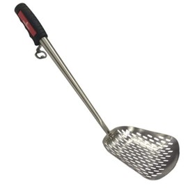 FIREDISC Ultimate Frying Weapon | Quick Drain Fry Spoon | Slotted Spoon for Cooking | Stainless Steel Spatula with Holes | Heavy Duty Cooking Spoon for Deep Frying | Serving Spoon | 23 x 7 x 2 inches