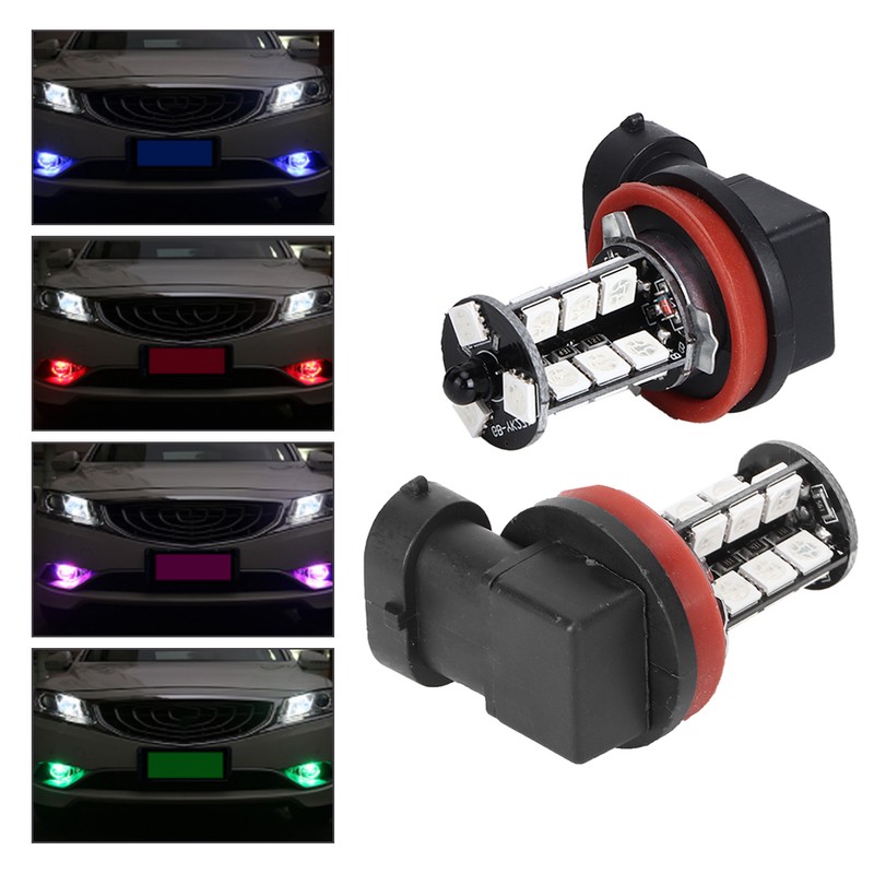 Colorful LED Fog Light Strobe Blub with Remote Control 12-24V