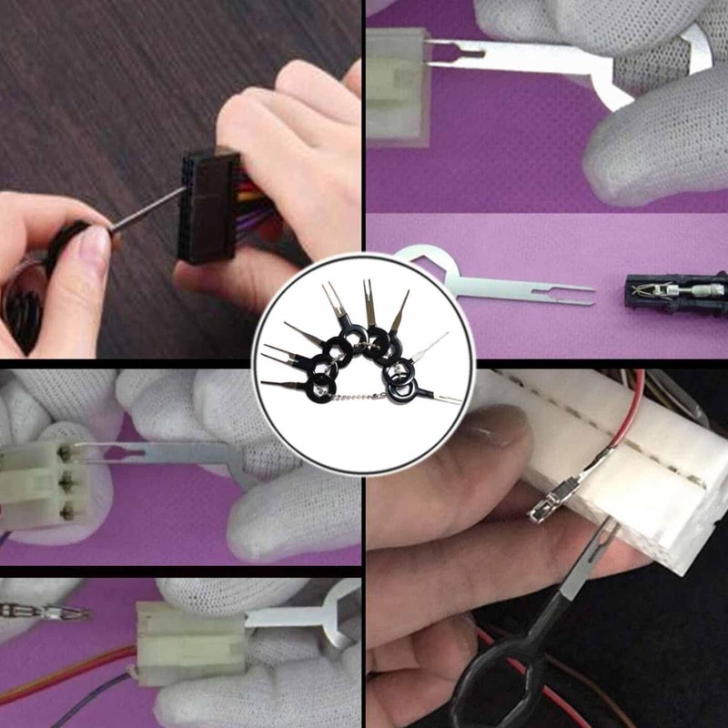 26Pcs Car Terminals Removal Tools,Auto Wire Connector Terminal Pin Extractors