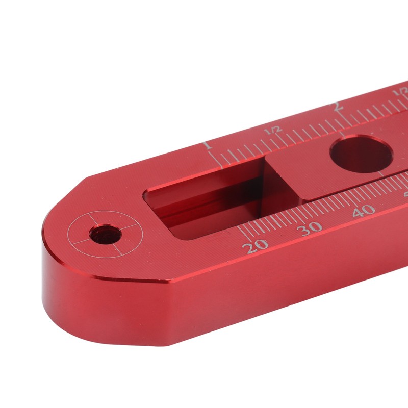 Woodworking Compass Scriber Adjustable Metric British Aluminum Alloy Fixed Point