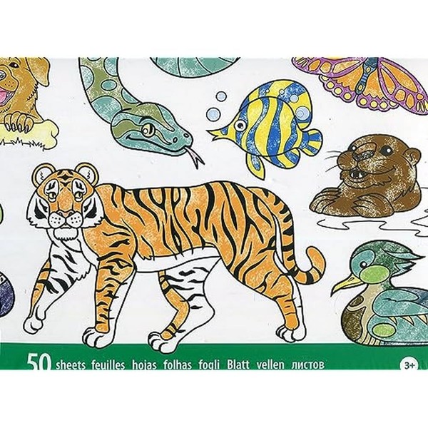Melissa & Doug Jumbo Colouring Book Animals | Activity Pad | Coloring Book | 3+ | Gift for Boy or Girl