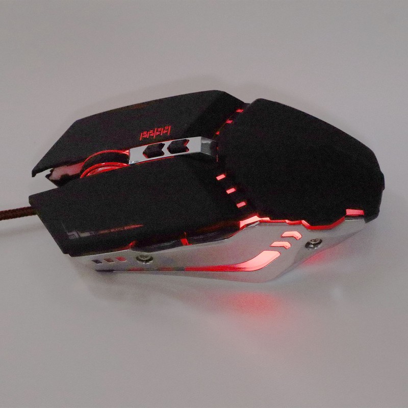 Gaming Mouse Ergonomic Design 4 DPI Adjustable Breathing RBG Backlit