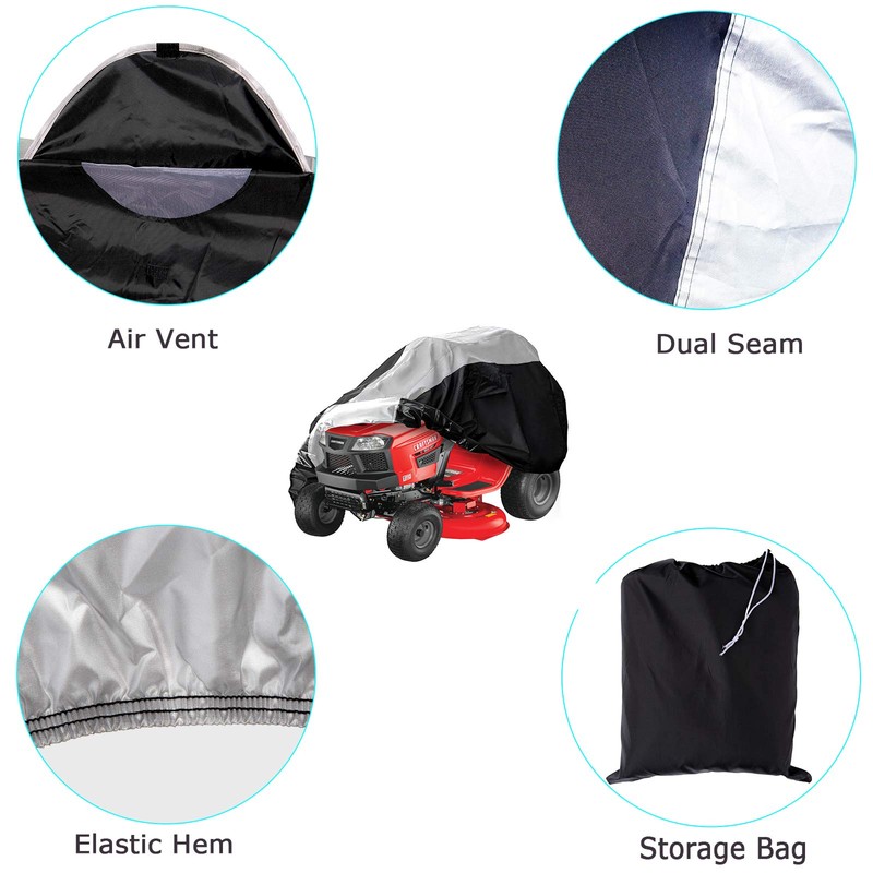 Coverify Riding Lawn Mower Cover Waterproof Oxford Fabric- Lawn Tractor