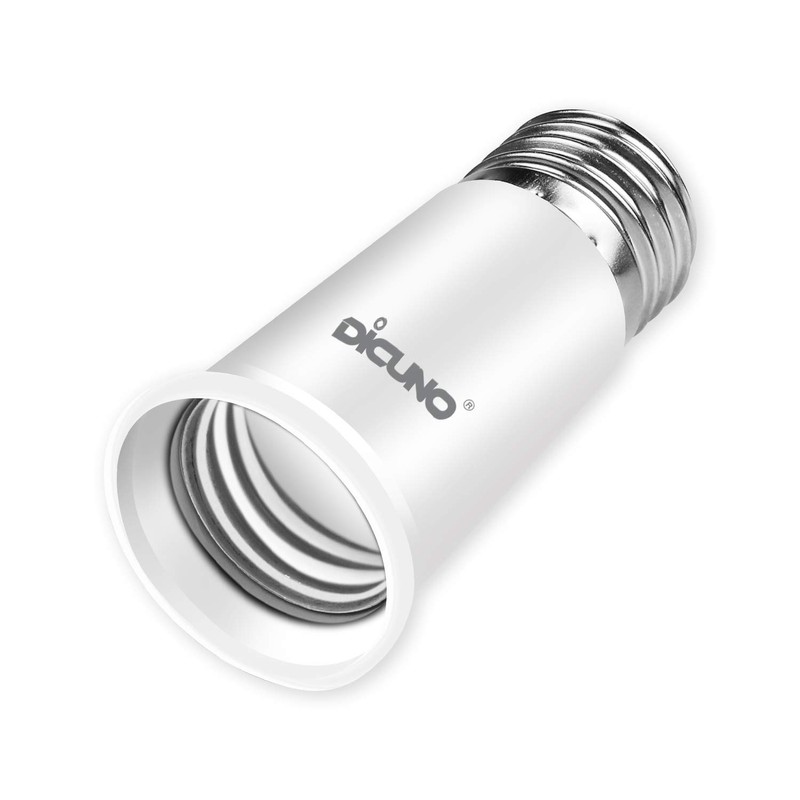 DiCUNO E26 to E26 Base Extension Adapter, E26, Extension Socket,