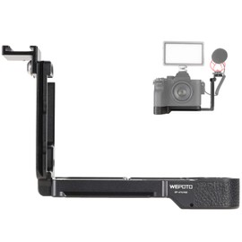 WEPOTO A74-L Handle Extension L Angle QR Plate Quick Release Plate for Sony a7R IV / ILCE7RM4 / B / Alpha 9 II Camera Aluminium Leather