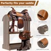 Novona Extra-Large Wood Saddle Rack, Ideal Saddle Stand for Horse