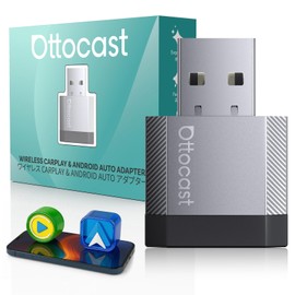 OTTOCAST Mini Nova 2-in-1 Wireless CarPlay & Android Auto AI Adapter