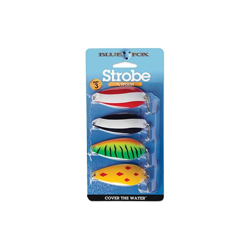 Blue Fox Strobe Spoon Kit, 5/8 oz