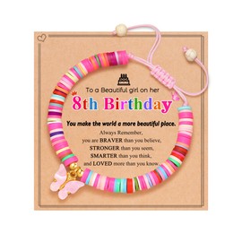 Kidbbi 8 Year Old Girl Birthday Gifts Ideas 8th Birthday Decorations for Girls Bracelet