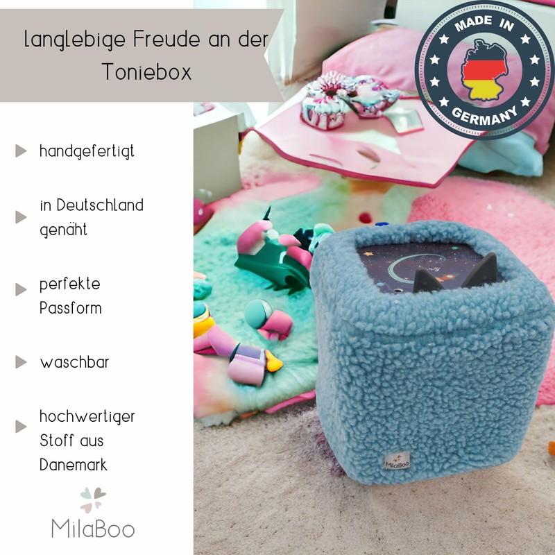 Milaboo® High-Quality Teddy Cover for Toniebox - Handmade in Germany,