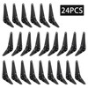 Mormchlots 24Pcs 4 x 3 Inch Black Shelf Brackets, Heavy-Duty