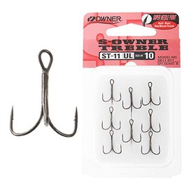 Owner treble hooks St 11, gunsmoke 10