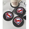 Car Cup Holder Coasters for Philadelphia Phillies Baseball Fans, Silicone