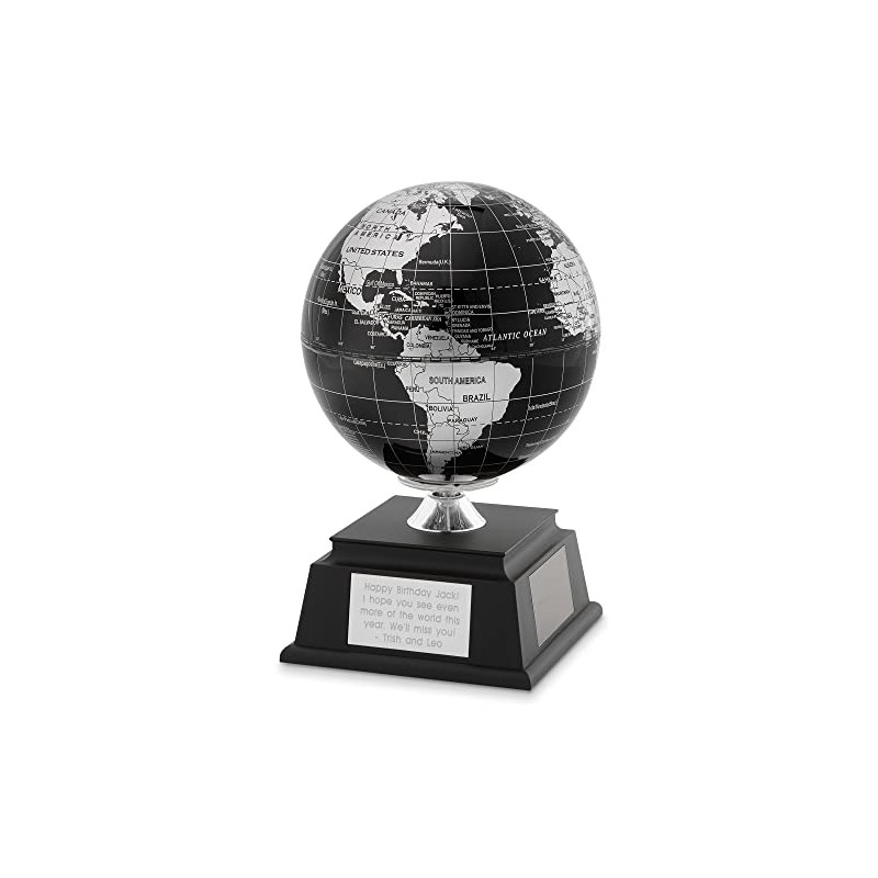 Black Solar Globe (Free Customization) - Things Remembered