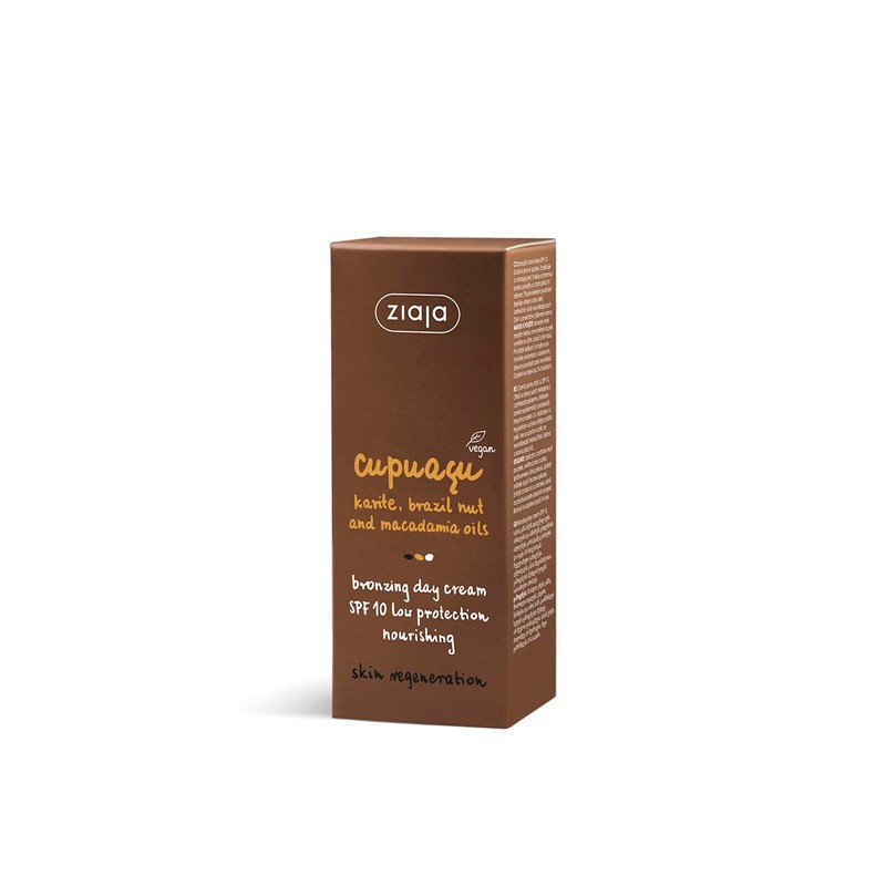 Ziaja CUPUAZU Crema viso autoabbronzante da giorno SPF10 50ml