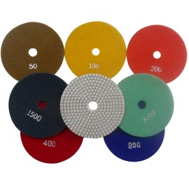 Konfor 125mm Diamond Polishing Pad Stone Polishing Pad Disc for Marble Granite Wet Polishing