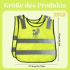 Ourdort Ourdort 2 Stck Warnweste Kinder,Kinderwarnweste fr (3-12 Jahre),Kinder Sicherheitswesten,Atmungsaktive