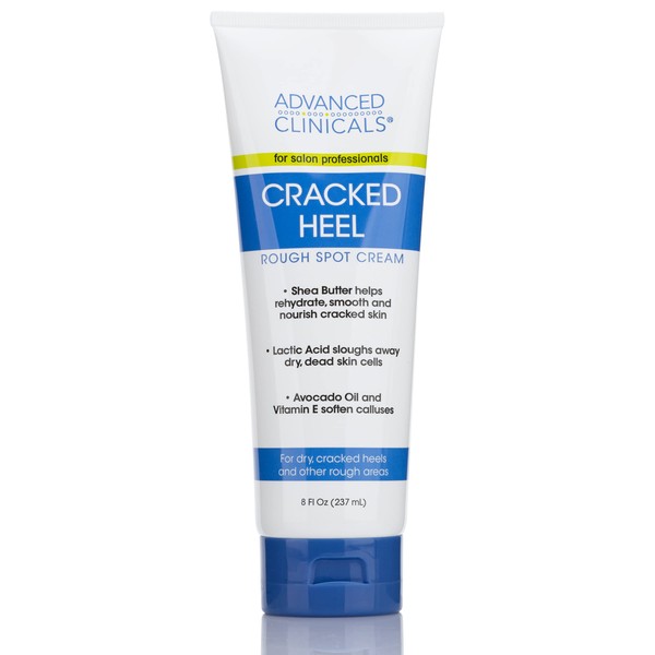 Advanced Clinicals Cracked Heel Foot Cream Skin Care Moisturizer Lotion