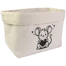 Large 'Sweetheart Mouse' Canvas Organiser/Storage Bag (OR00033379)