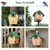 Kingsyard Blue Bird House for Outside - Cedar Wood Nesting