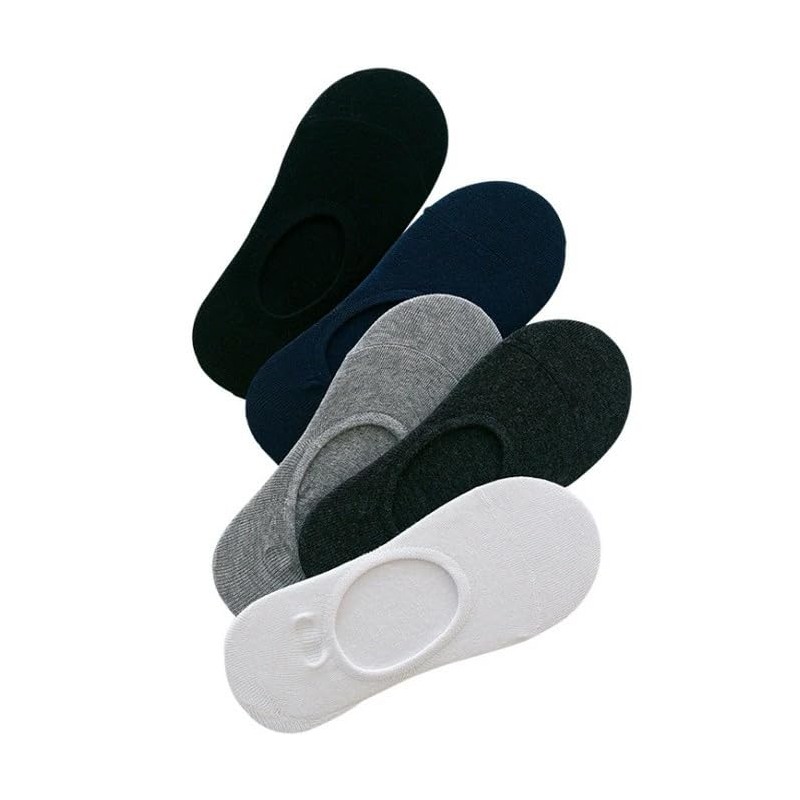 [アーケード] 靴下 メンズ 5足セット 薄手 夏用 インステップソックス ローカットソックス フットカバー チャコール