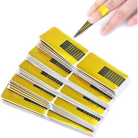 200 Pcs Nail Forms Self Adheisive Nail Form Stickers Sculpting UV Builder Gel Nail Art Nail Extension Form - Professional Salon & Home Use