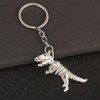 Zszkoz Creative Dinosaur Keychain Fun Metal Skull Dino Keychain Car