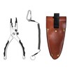 Tides Fishing Pliers with Leather Sheath Saltwater/Freshwater-Quality Offshore/Inshore Anti-Corrosive Fish