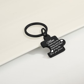 KLIFOWDY Gifts for Mom Key Chains Women Cute Puzzle Key Chain Stainless Steel Keychains for Women Jewelry Gift