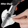 QSLKI Mitre Scissors, 45°-135° for Precise Cut, Multifunctional Trunking Scissors,