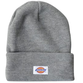 Dickies Basic Knit Cap Beanie Hat Knit Hat for Men Women Unisex Acrylic Solid Knit Hat for Men Snowboarding Street, gray (82), Free Size