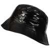 Toutacoo, Waterproof Vinyl Bucket Rain Hat (10-Plain Black)