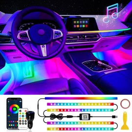 DUOFU365 Car Led Light Interior, RGB Dreamcolor Inside Light Music Sync