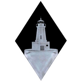 Carved Glass North Point Lighthouse Decorative Sun Catcher