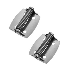 Mewutal 2pcs Adjustable Spring Hinges, Stainless Steel, 1-7/8"