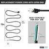 Iron Forge Cable 12 Gauge Power Cord Replacement - 15ft,15