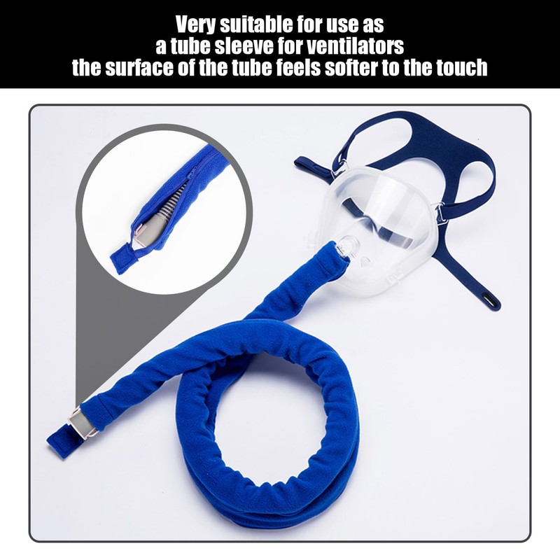 CYNOSURETECH 1 Piece Blue Ventilator Tube Cover, Ventilator Hose Protective
