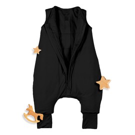 Nyte Nyte Baby - 2.5TOG Black, 12 to 18 Months, Sleeveless Sleep Sack, Soft Baby & Toddler Sleeping Sack, Breathable Sleep Sack with Adjustable Feet Cuffs & Anti-Slip Grip