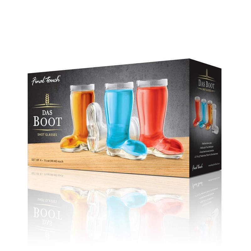 Final Touch Das Boot Shot Glasses, Set of 4 (GG5004)