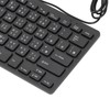 78 Key Ultra Slim Wired Keyboard Ergonomic QWERTY Layout Dual