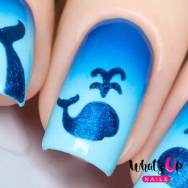 Whats Up Nails Whales & Tales Stencils by gotnail for Nails, Nail Vinyls for Nail Art Designs