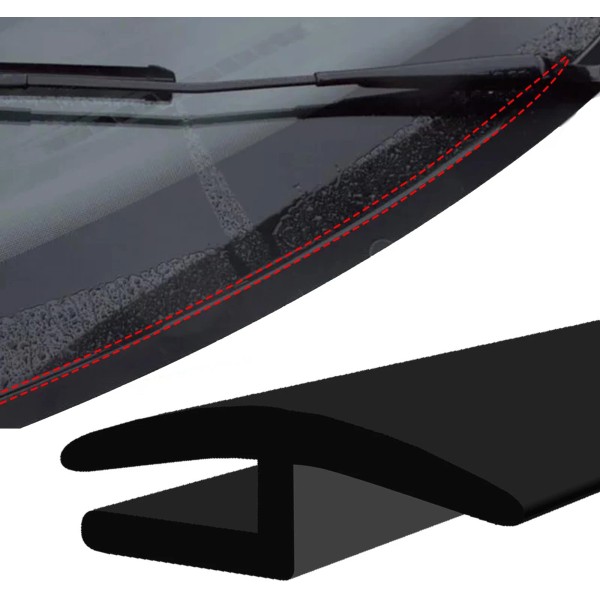 Unbranded 5.9FT Front Windshield Panel Rubber Seal Strip Sealed Molding