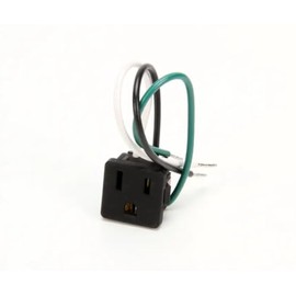 801229 Receptacle, Black, 125V, 15A Replacement for True Genuine Original Equipment Manufacturer (OEM) Part