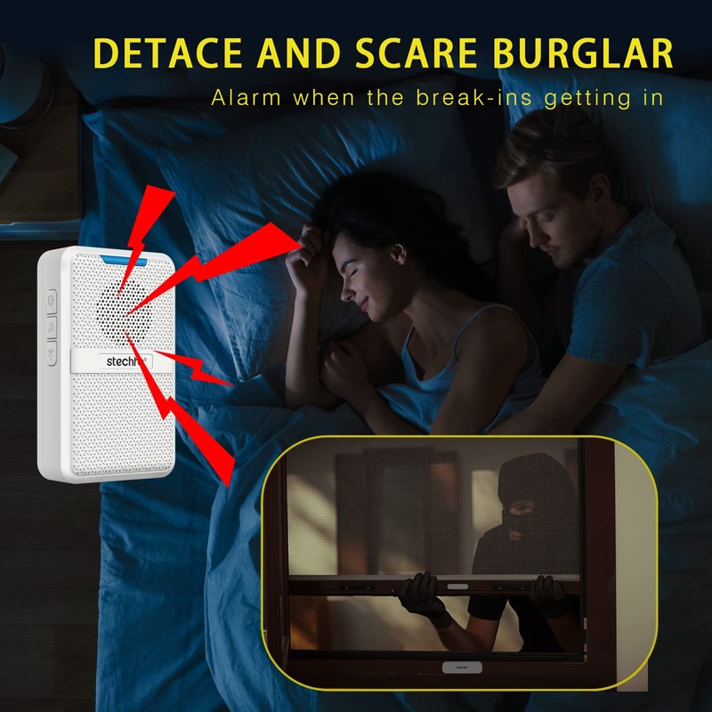 Door Chime,Wireless 600Ft Range 5 Adjustable Volume 1 Magnetic Door
