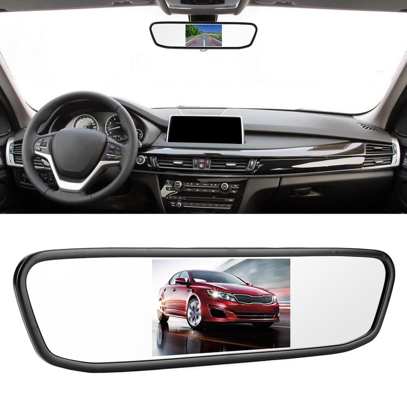 4.3in Car Rearview Mirror Monitor HD TFT LCD Screen 2